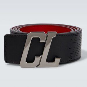 NWT - Men's - Christian Louboutin - Happy Rui CL Logo - Leather belt